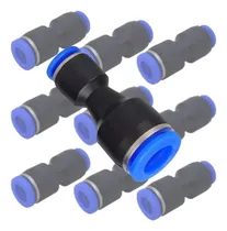 Comprar 10pç Conexões Pneumáticas União Emenda Com Redução 8mm X 6mm