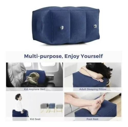 Almohada Cojín Mueble Cama Inflable Pouff Para Viajes Carro