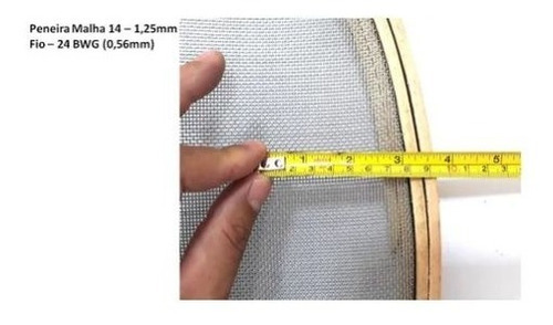 Imagem 6 de 10 de Kit 4 Peneiras Garimpo + Bateia Aço 54 Cm Ouro Diamante