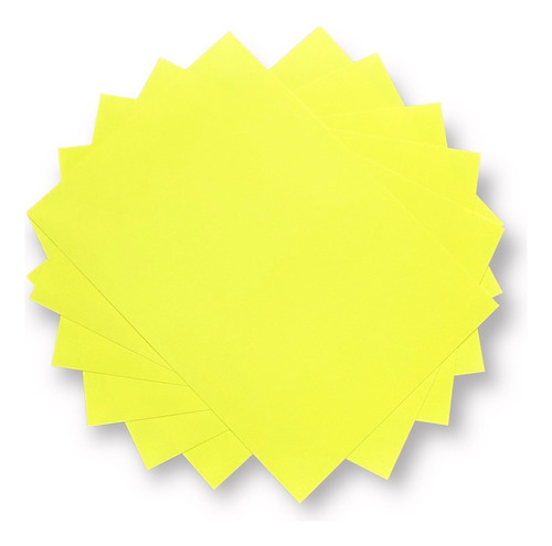 100 Folhas Papel Tipo Color Plus Colorido Na Massa 180g A4 Cor Cyber Yellow