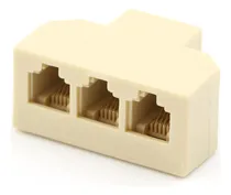 Comprar Adaptador De Teléfono Rj11 Divisor Extensor  Fax 3 Salidas
