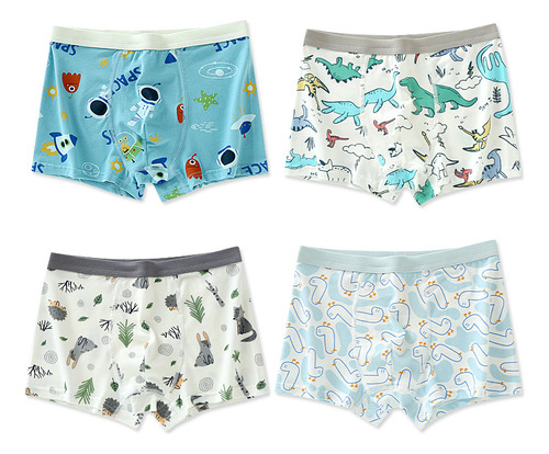 Calzoncillos De Algodón Para Niños, Ropa Interior De Primera