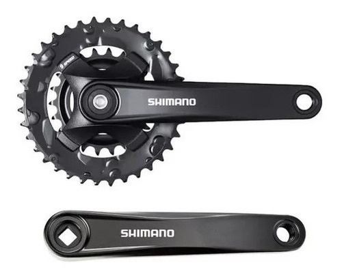 Plato Y Biela Doble Shimano Alivio 2x9v 36/22t Mt-101-2