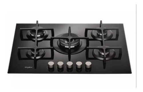 Imagen 2 de 6 de Anafe Vitrocerámico A Gas Whirlpool Goa7523nb 5 Hornallas