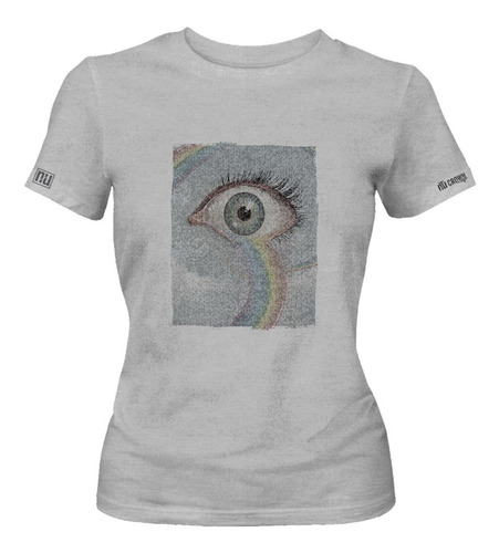 Camiseta Estampada Ojo Lagrima Arco Iris Dama Mujer Inp Ikgd