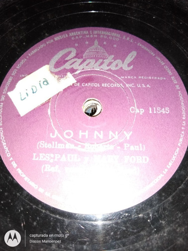 Pasta Les Paul Y Mary Ford Capitol C128