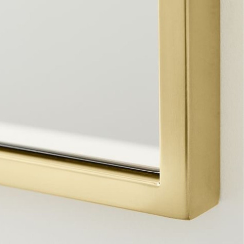 Espejo Rectangular 50 X 70cm Con Marco De Metal Marco Dorado