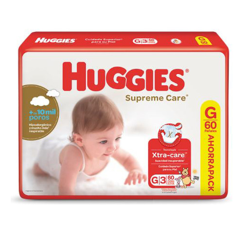 Huggies Supreme Care Mega G G [60 Uni.]