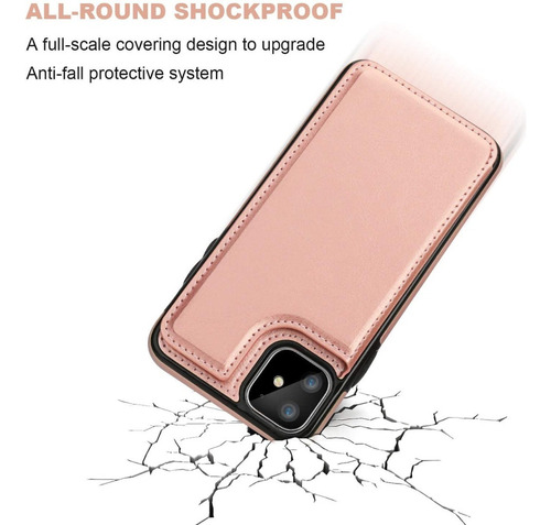 Funda For iPhone Serie Con Cubierta Cartera Tarjetero Piel
