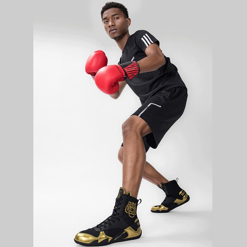 Botas Boxeo Lucha Libre Sanda Suela Resistente Desgaste,n