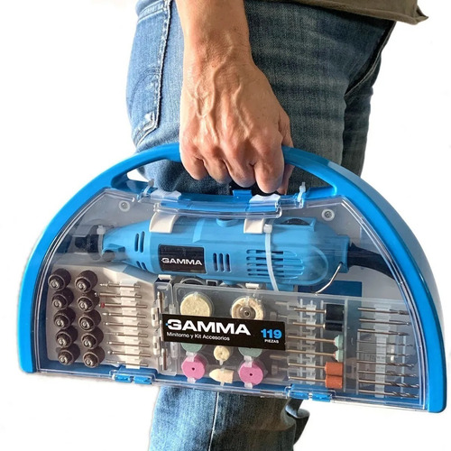 Imagen 2 de 9 de Minitorno Gamma 130 W Con Kit 119 Accesorios - G19501ac