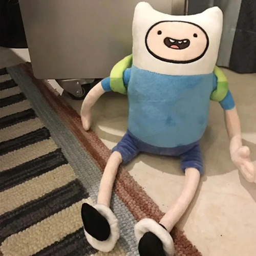 Jazwares Adventure Time Finn - Peluche De 10 Pulgadas Color Negro
