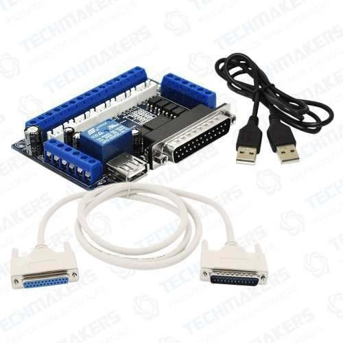 Interface Mach 3 Router Até 5 Eixos + Cabo Usb + Cabo Db25