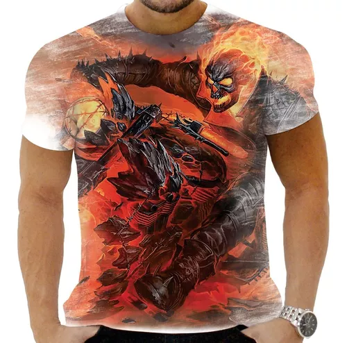 CAMISETA HALLOWEN Motoqueiro Fantasma