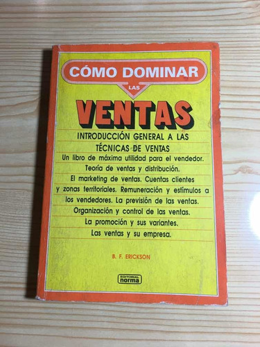 Como Dominar Las Ventas - B. F. Erickson