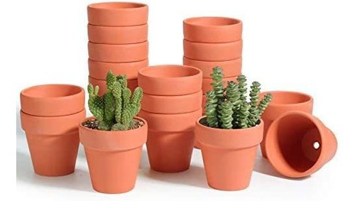 Imagen 8 de 8 de T4u - Macetas De Arcilla De Terracota De 3.0 In, Paquete De