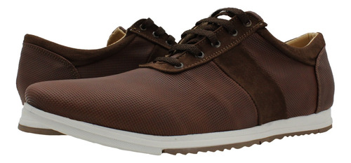 Zapato Casual Calzado Fino Oficina Cafe Original Hombre A54