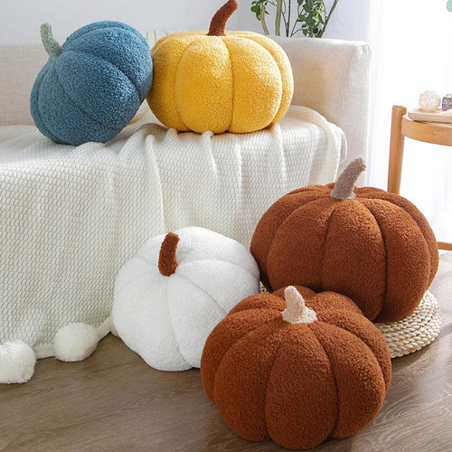 Calabaza De Peluche Artificial Rellena De Calabaza De Otoño