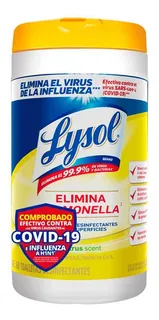 Toallitas Desinfectantes Lysol De Superficies 80 Toallitas