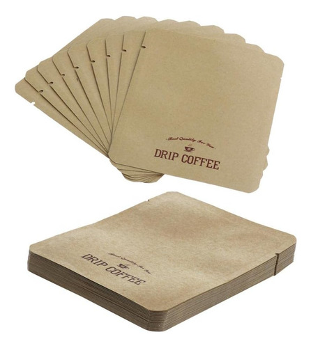 Ri 100 Pcs Bolsas De Papel Kraft P Café De Goteo Bolsas De