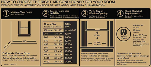 LG 5,000 Btu Control Manual De Aire Acondicionado De Ventana