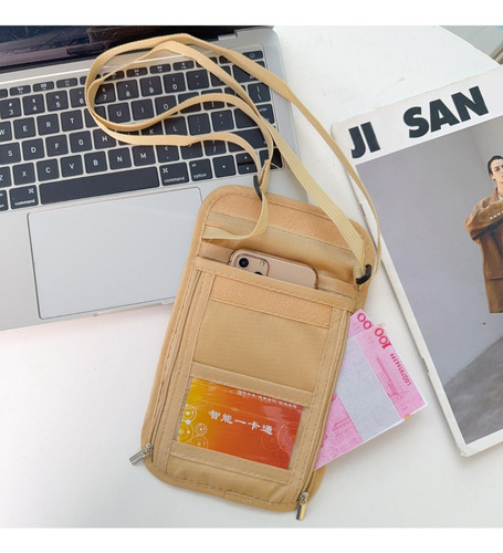 Bolso Tipo Bandolera Con Cremallera Para Colgar En El Cuello
