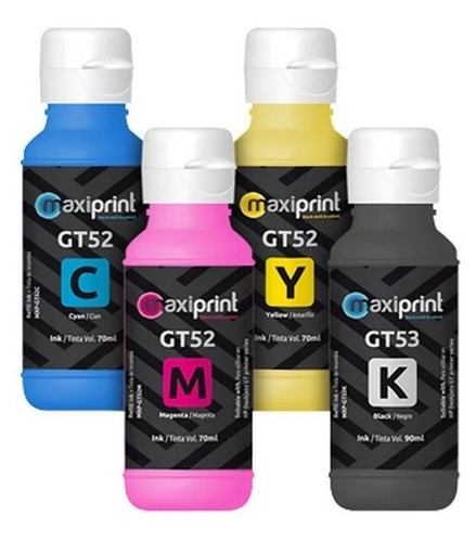 Imagen 2 de 2 de Tinta Hp Gt53 Negra Gt52 Maxiprint 115 315 410 415 416