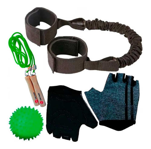 Kit Banda Con Correas + Guantes + Lazo Contador + Regalo