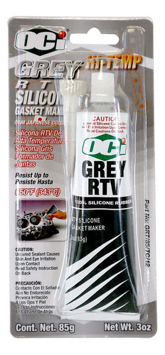 Silicon En Tubo Gris 85gr (oci-gris-85gr)