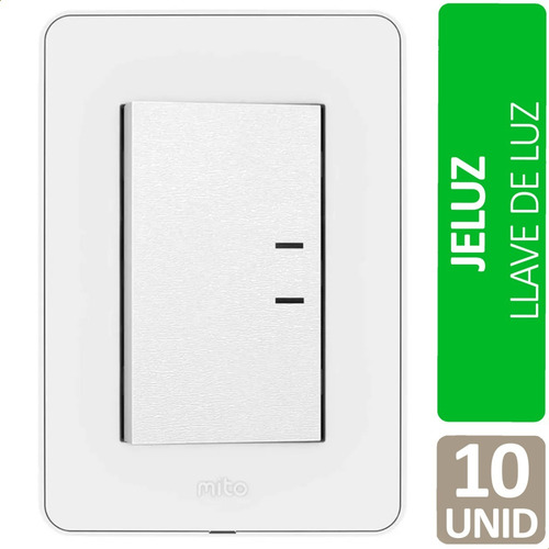 Imagen 2 de 8 de Llave De Luz Armada Jeluz Tecla Grande Moderna Teclon X10
