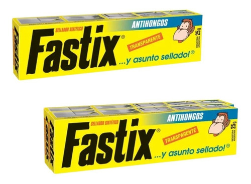 2 Unid - Fastix Sellador Antihongos Transparente Pomo 25g