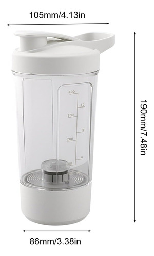 Shaker Mezclador Automático De Proteína Polvo Portátil 450ml