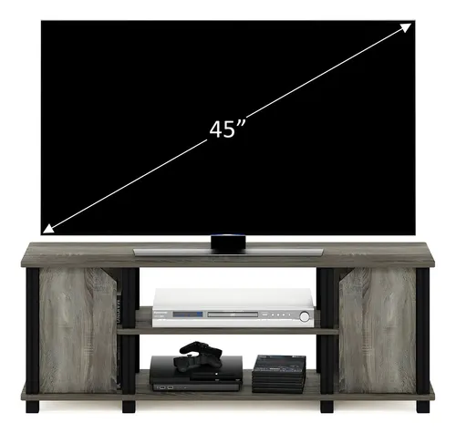 Soporte Para Tv Furinno Hasta 45 Pulgadas Estantes Y Almac