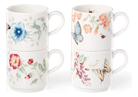 Lenox Butterfly Meadow 4-piece Stacking Mug 4r5nb