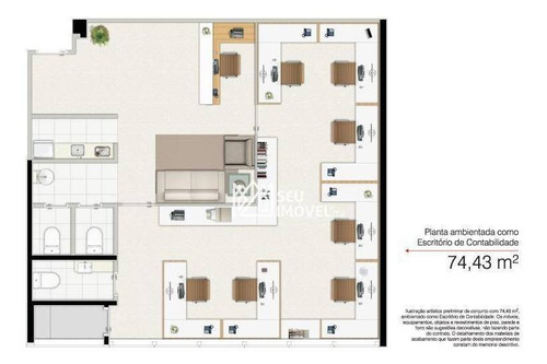 Imagem 4 de 7 de Sala À Venda, 67 M² Por R$ 800.000,00 - Edifício Campus Office - Itu/sp - Sa0048