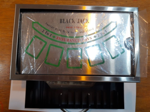 Black Jack Mini, Juego - Metal - Mesa, Cartas, Fichas