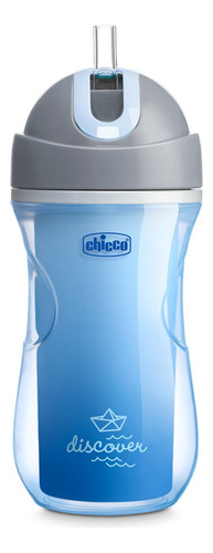 Chicco Sport Cup 14m+ Botella Deportiva Con Popote Azul
