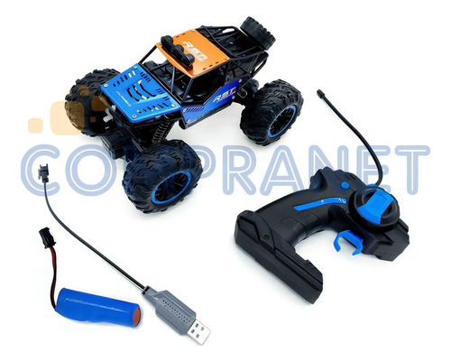 Auto 4x4 Todo Terreno Control Remoto, Pila Recargable - 2765 Color Azul