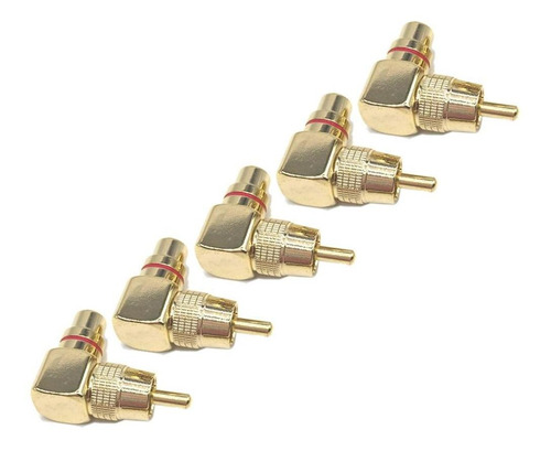 5 Pcs De Conector De Derecho Adaptador