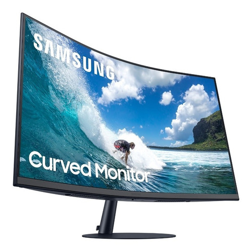 Imagen 3 de 10 de Monitor Gamer Curvo Samsung T55 C32t550 Led 32 Full Hd Cc