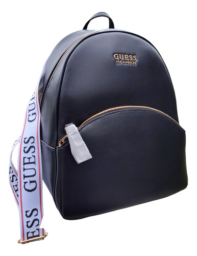 Mochila Guess Factory Original Strap Grueso Grabado Dama