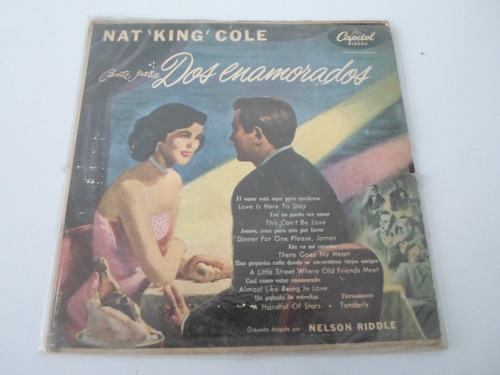 Nat King Cole - Canta Para Dos Enamorados - Vinilo 10 