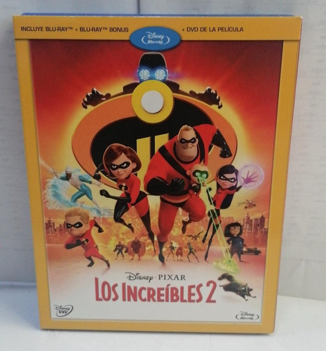 Los Increíbles 2 Bluray Mas Dvd