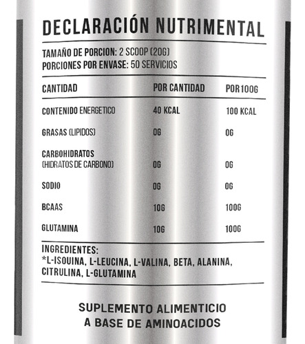 Black Supplements Aminoácidos Bcaas + Glutamina 1kg Uva