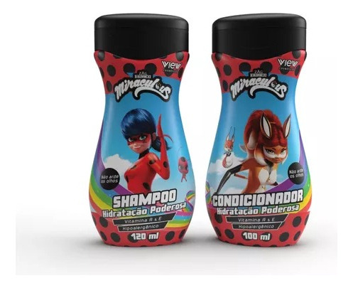 Mochila combinada de champú y esmalte de uñas Ladybug para niños