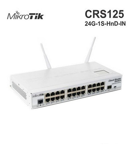 Switch Mikrotik Crs125-24g-1s-hnd-in Cloud Router 24 Puertos
