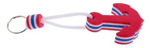 Llavero Flotante Ancla Forma De Canotaje Accesorio Rojo Rojo