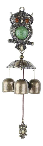 Owl Wind Chimes Retro Adornos Decoración Única Para