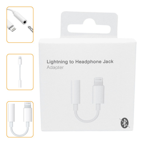 Adaptador Conversor Fone Ouvido Para iPhone Cor Branco
