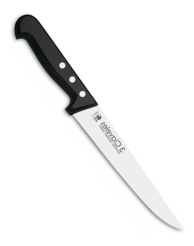 Cuchillo Tres Claveles # 939 Inox Mgo Abs 18cms Cocina